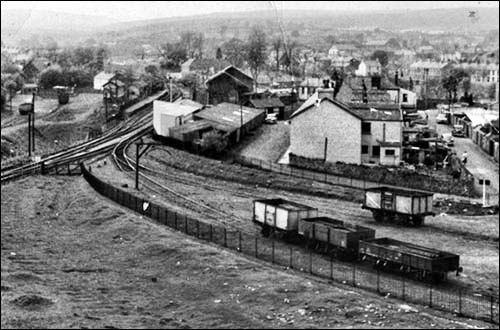 1950 photo of railway which originally connected to Sirhowy ironworks