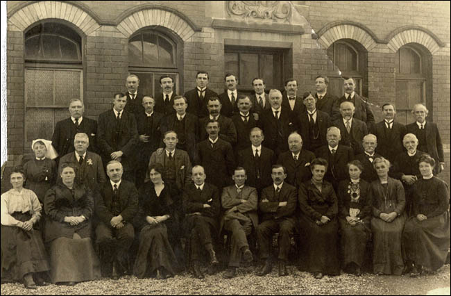 Photo of the Bedwellty Board of Guardians in 1900