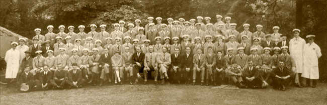 Photo of Bangor Blue staff from 1927
