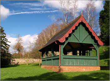 Photo of original kiosk now at St Fagans