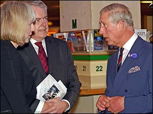 Photo of Prince Charles, Theresa May and Carwyn Jones
