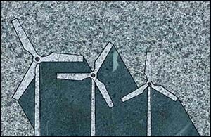 Image of granite postcard for off-shore windfarm