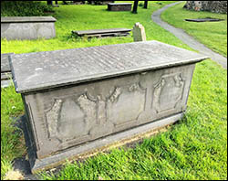 Photo of grave of John Jones and family