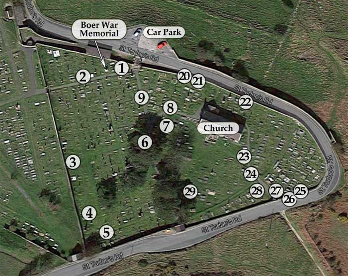 map of church yard