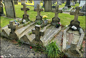 Photo of children's graves at Prestatyn