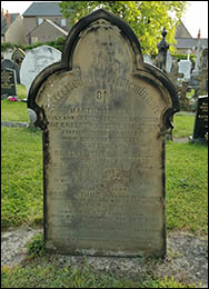 Photo of grave of Robert Jones 'Gorsafydd'