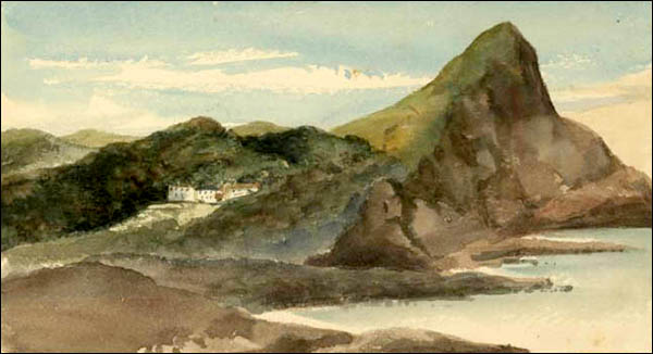 Painting of Tanybwlch and Alltwen in 1868