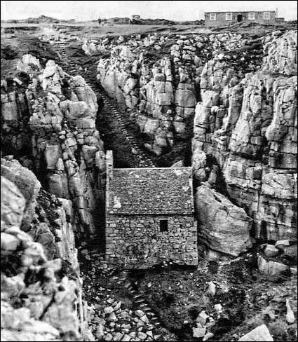 Old photo of St Govan's Chapel