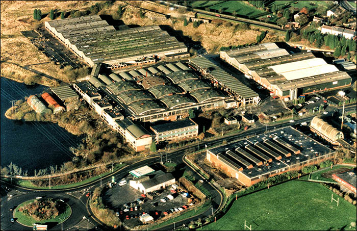 Photo of derelict rubber factory in 1999