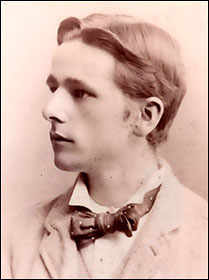 Portrait of harpist Fred Barker
