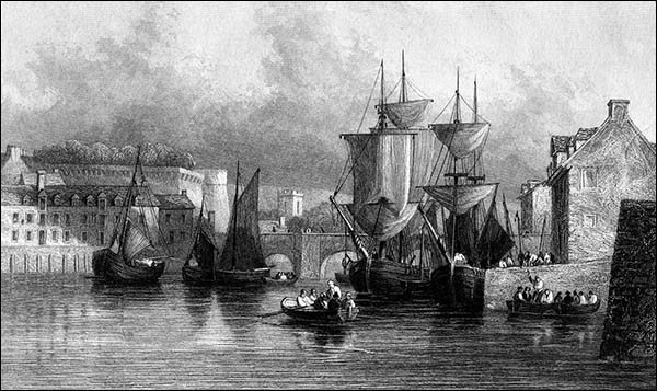 Drawing of Mercantile Quay, Cardigan