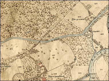 Extract from 1876 Clydach map