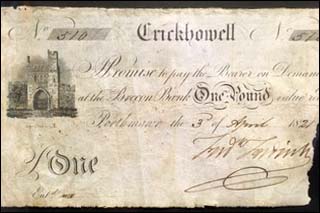 Photo of Porthmawr banknote of 1821