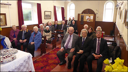 Final service in Seion Chapel, Glais