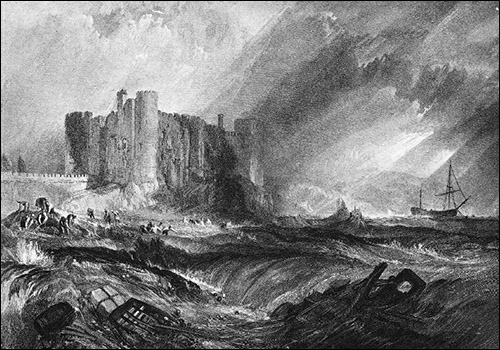 Picture of Laugharne Castle by JMW Turner