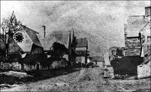 Photo of upper High Street, Llandaff, in late 19th century