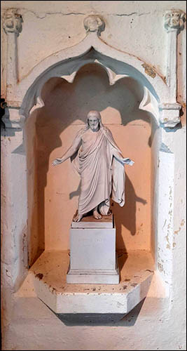 Photo of piscina in Llansadwrnen church