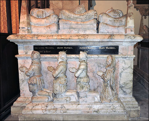 Photo of Margam tomb chest made of Penarth alabaster
