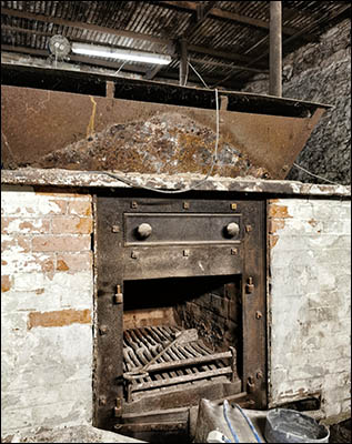 Photo of kiln in Monmouth malthouse