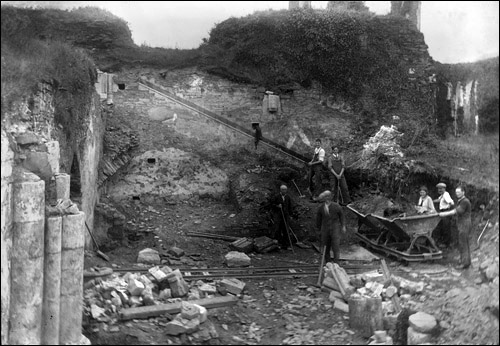 Neath Abbey excavation c.1926 Neath Abbey excavation c.1926