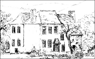 Old sketch of Wern Newydd 