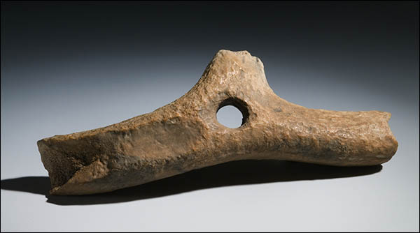 Photo of prehistoric mattock found at Uskmouth Photo of prehistoric mattock found at Uskmouth