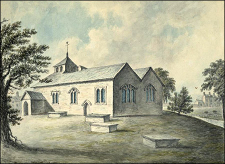 Drawing of St Mary's Chuch, Newtown