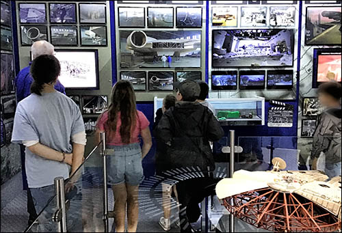 Photo of Millennium Falcon display in Pembroke Dock Heritage Centre