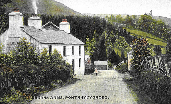 Old photo of Lisburne Arms, Pont-rhyd-y-groes