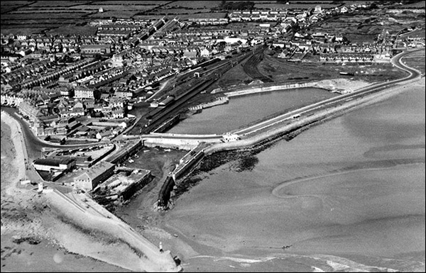Aerial photo Porthcawl harbour in 1929