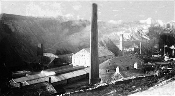 Old photo of Porthgain brickworks