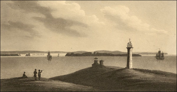 Old drawing of St Ann's Head lighthouse Old drawing of St Ann's Head lighthouse