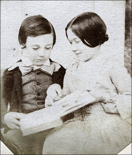 Photo of Amy Dillwyn with brother Harry