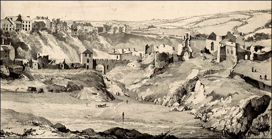 Drawing of Castle Beach c1832