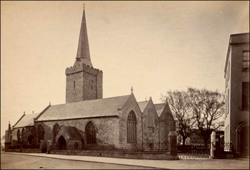 Photo of Tenby church in 1871