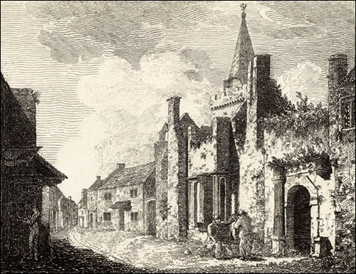 Drawing of White's House in 1812