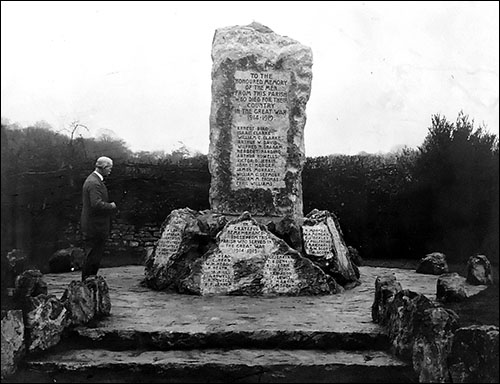 Photo of W Clarke at Wenvoe war memorial Photo of W Clarke at Wenvoe war memorial