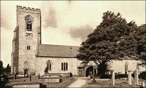 Old photo of Abergele church