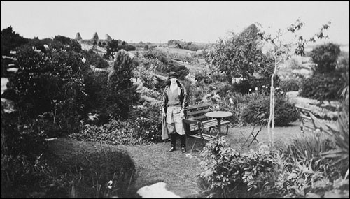 Photo of Violet Vivian at Cestyll Garden in 1931 Photo of Violet Vivian at Cestyll Garden in 1931
