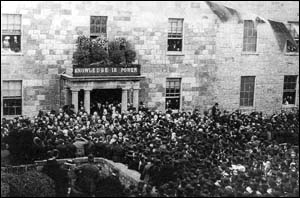 Photo of Bangor university opening ceremony