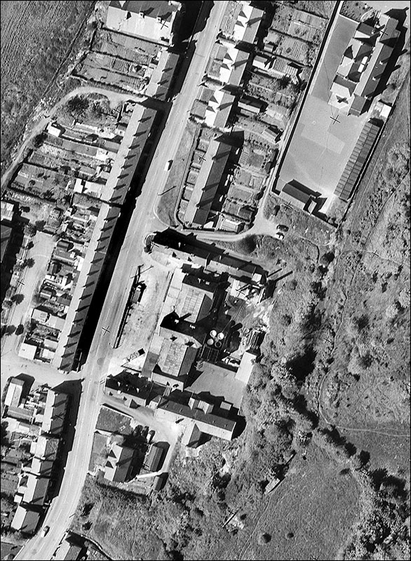 Aerial photo of Bangor workhouse in 1963