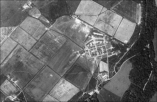 Aerial photo of RAF Bodorgan in 1942
