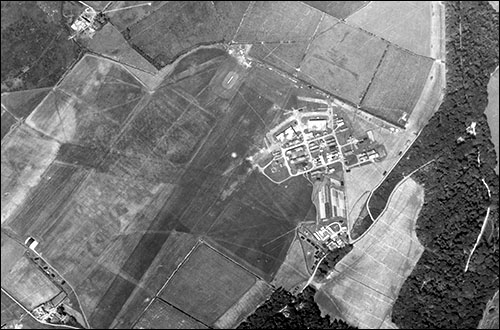 Aerial photo of RAF Bodorgan in 1945