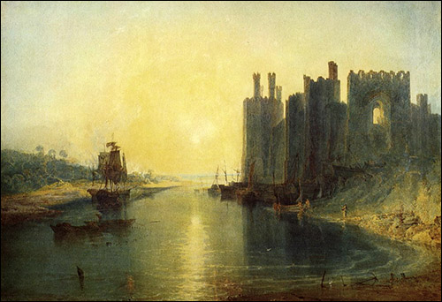 Painting of Caernarfon Castle by JMW Turner