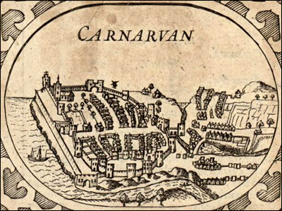 caernarfon_old_drawing_showing_church