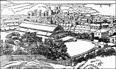 Drawing of Caernarfon Pavilion when new