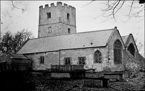 Photo of Caerwys church c.1875