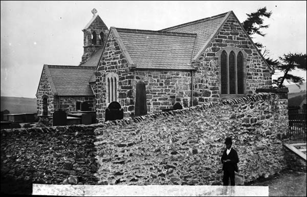 Photo of Cerrigydrudion church c.1875