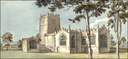 clynnog_fawr_church_old_drawing