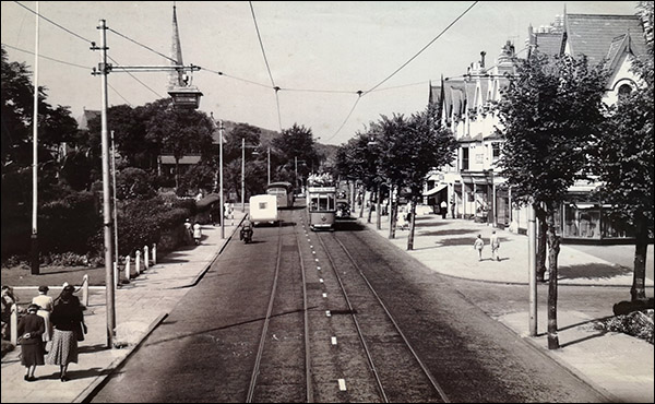 Photo of electric tramway at Coed Pella